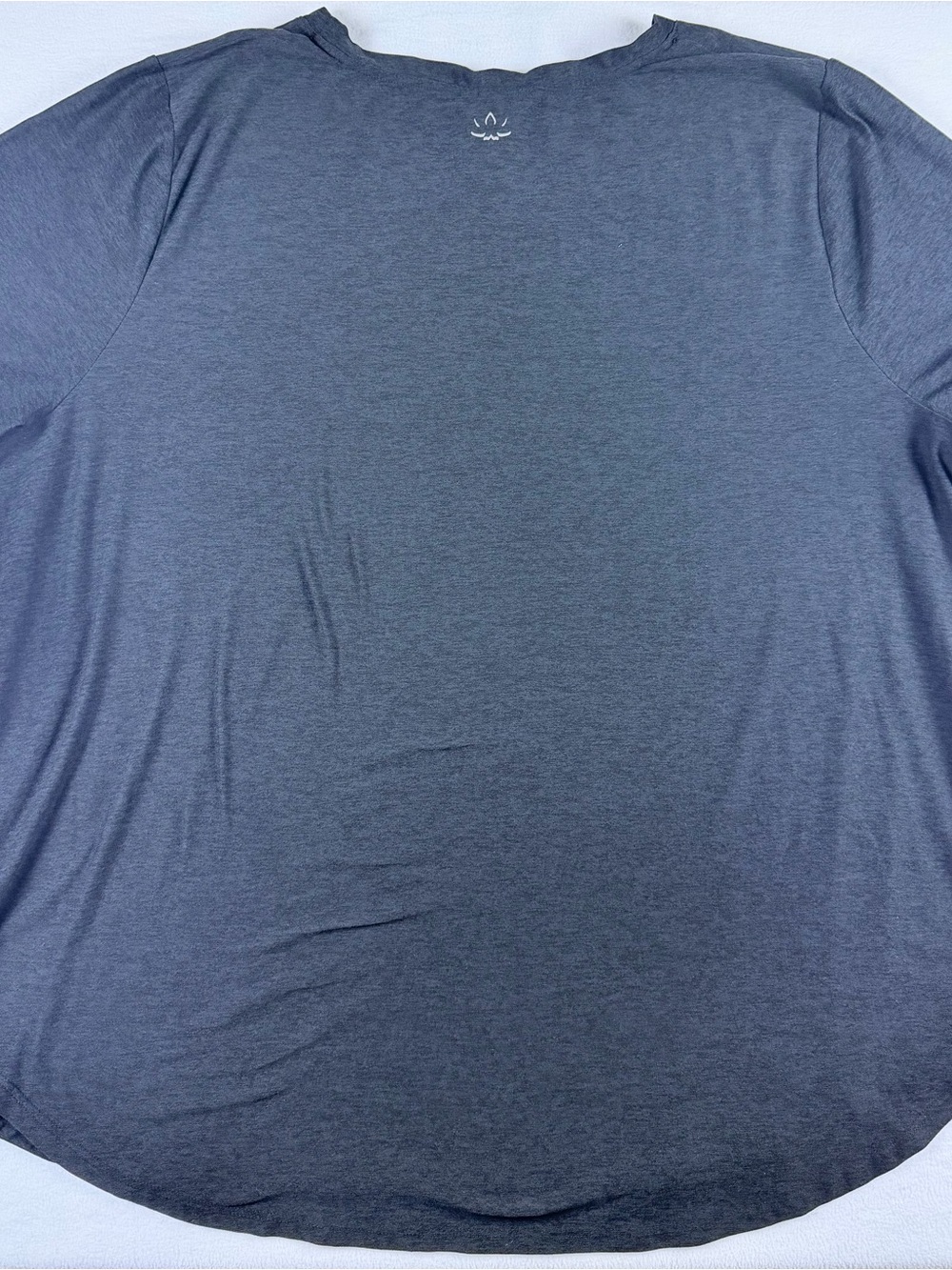 BEYOND YOGA Blue Gray Short Sleeve Active Tee T-Shirt Top Size 2X Plus - Picture 7 of 7